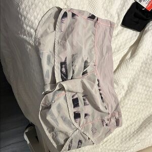Lululemon Stylish Pink and Gray Athletic Shorts